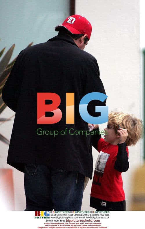 Dean Cane and Son Out in Malibu