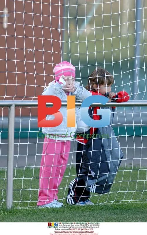 Luis Figo with daughter at Real Madrid training