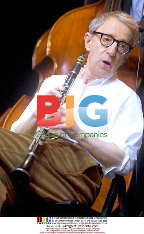 Woody Allen Playing Clarinet on Stage