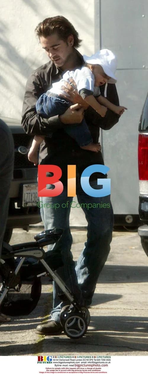 Colin Farrell and Angelina Jolie on Set