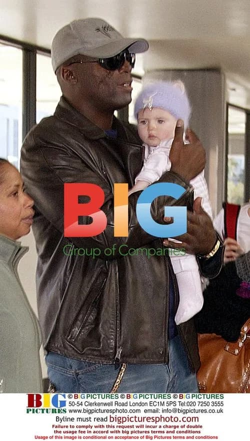 Singer SEAL and Heidi Klum with baby Leni