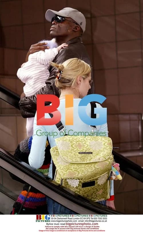 SEAL and Heidi Klum leaving LA with baby Leni
