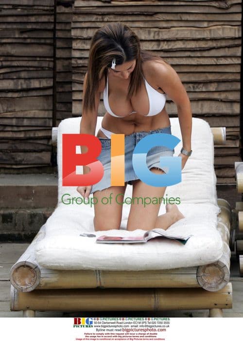 Model Lucy Becker Poolside