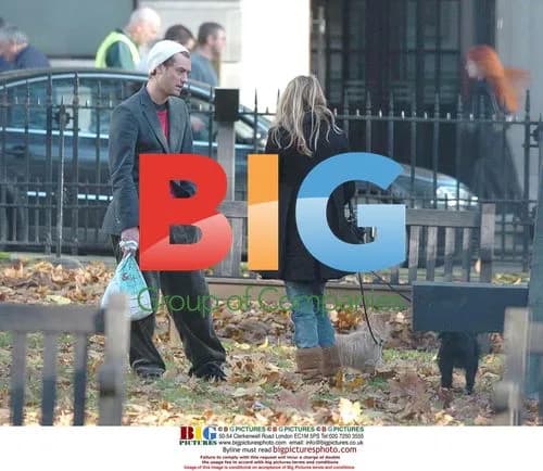 Jude Law and Sienna Miller in London