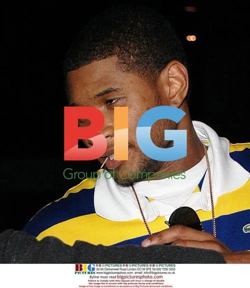 Usher, Mischa Barton and Brandon Davis at Koi Sushi