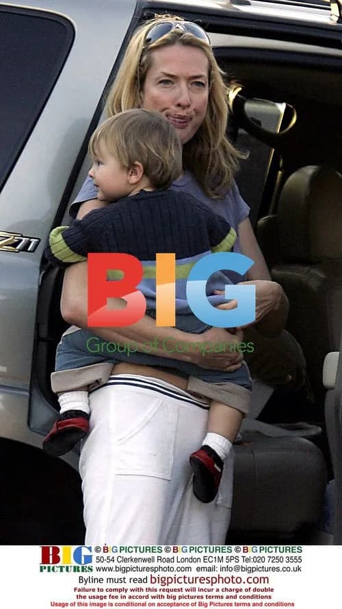 Tatjana Patitz and son Jonah in Malibu
