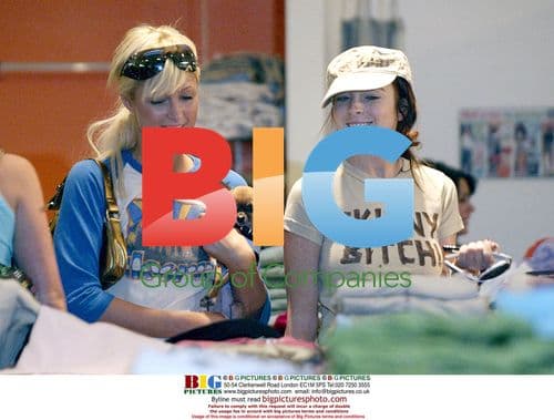 Paris Hilton and Lindsay Lohan Shopping