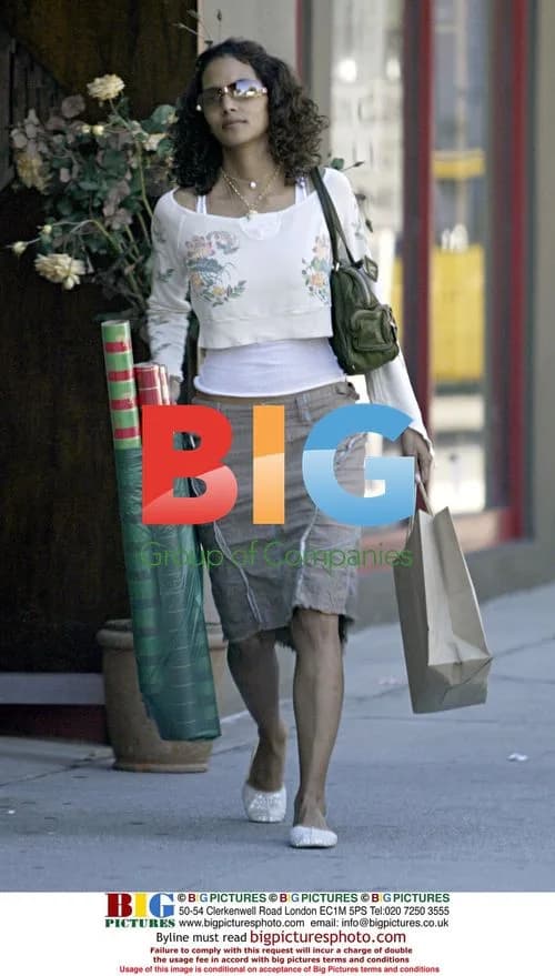 Halle Berry Christmas Shopping