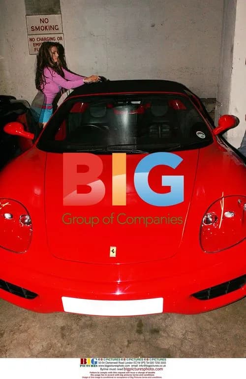 Model Jordan Tests Red Ferrari