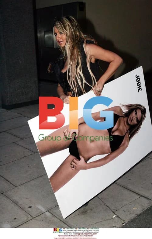 Jodie Marsh Carrying Poster