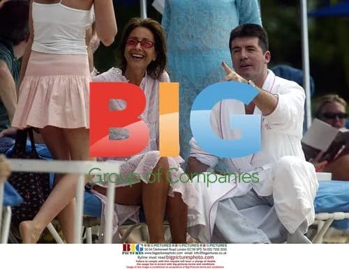 Simon Cowell on Xmas break in Barbados