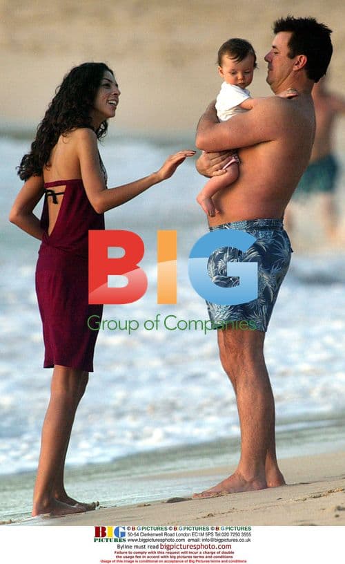 Terri Seymour on Beach in Barbados