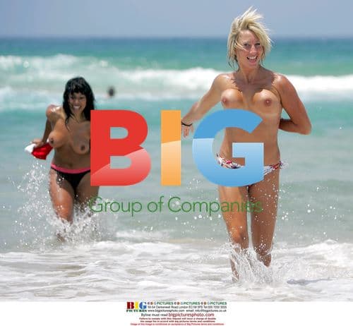 Aussie Models Lianni and Mellisa Topless on Bondi Beach