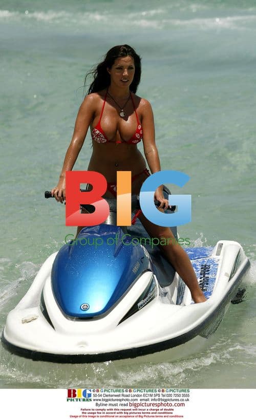 Coralie on Jetski in Caribbean