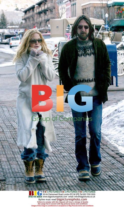 Kate Hudson and Chris Robinson in Aspen