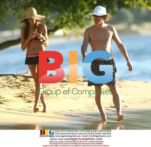 Hugh Grant and Jemima Khan on Holiday in Barbados