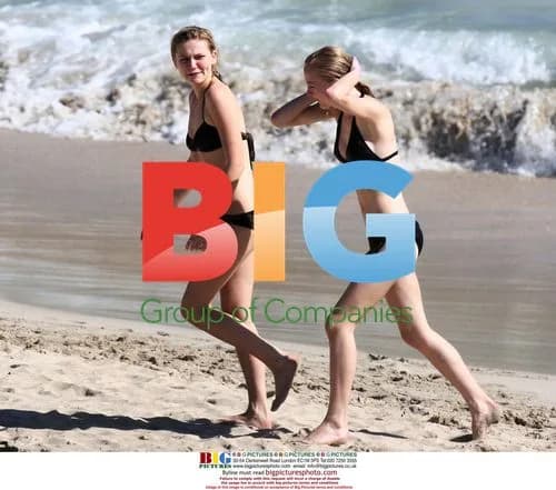 Kirsten Dunst Swimming in St Barths