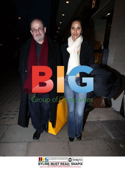 Salman Rushdie and Padma Lakshmi Go Shopping in London