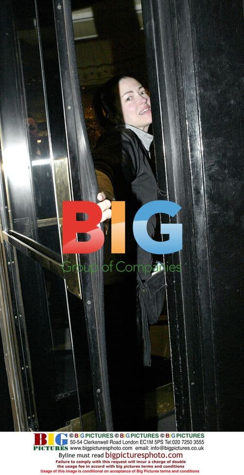 Julie Dreyfus Arrives at London Hotel