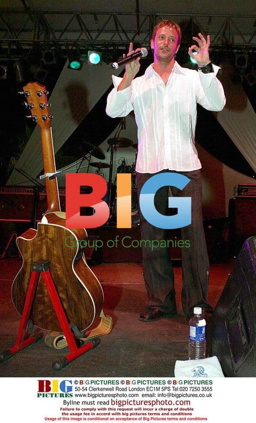 Singer James Fox performs