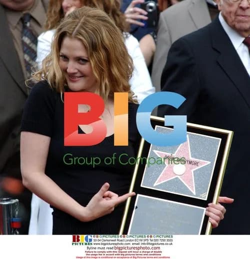 Drew Barrymore Honored with Hollywood Star