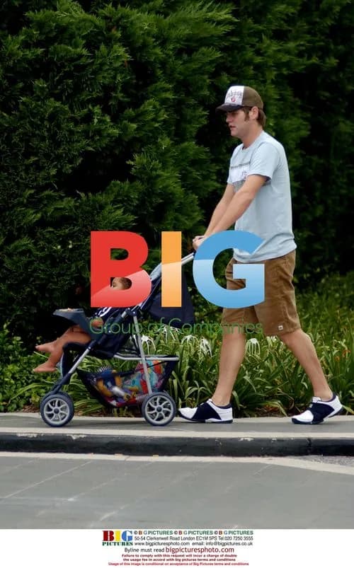Brian McFadden Pushing Harvey in Buggy