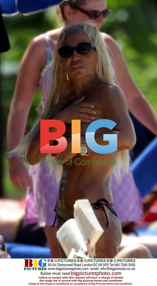 Donatella Versace on Caribbean holiday