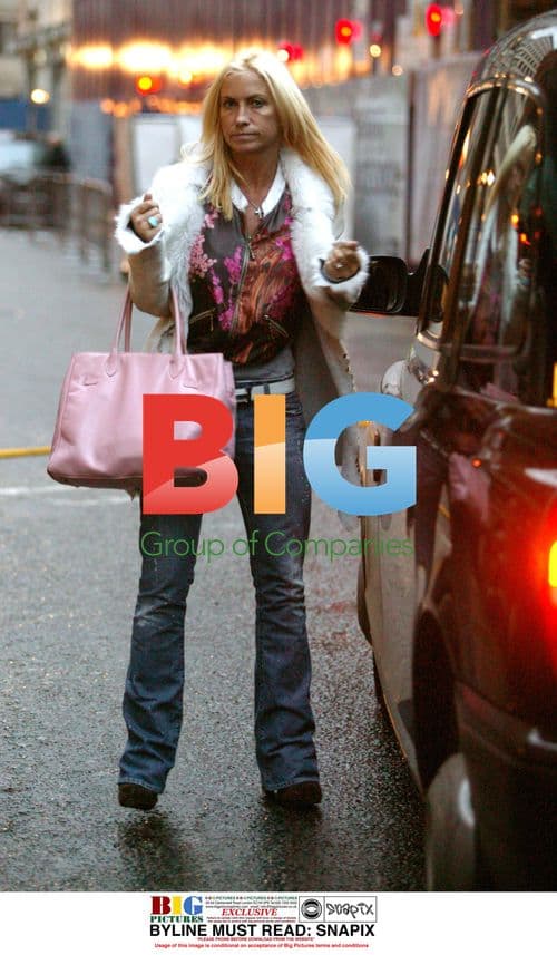 Meg Matthews Hails Cab in London