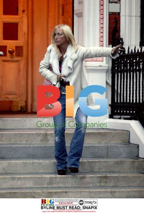 Meg Matthews Hails Cab in London