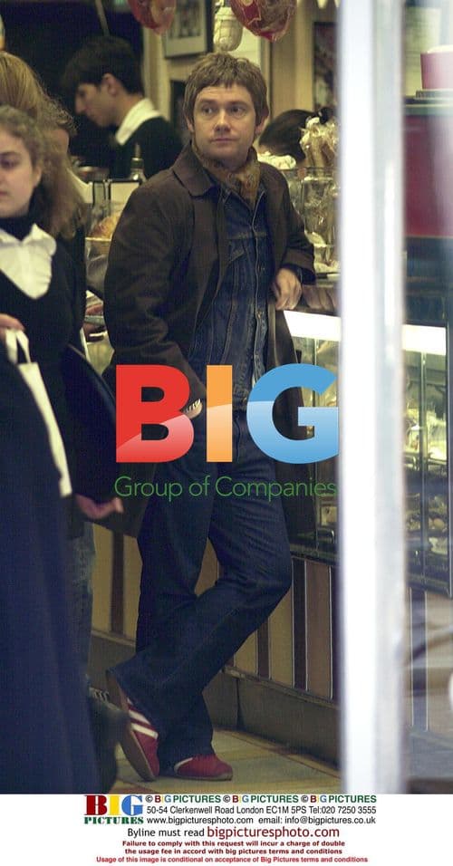 Martin Freeman Buying Meat in London