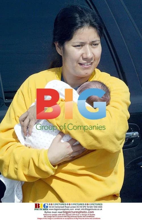 Melissa McKnight out with newborn and nanny