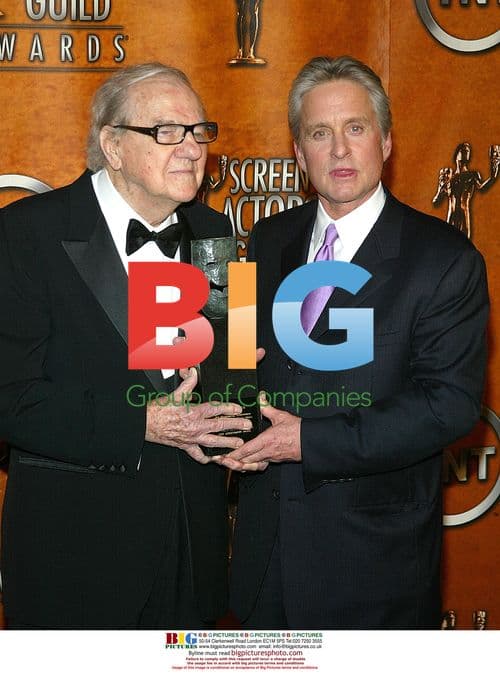 Karl Malden and Michael Douglas at SAG Awards