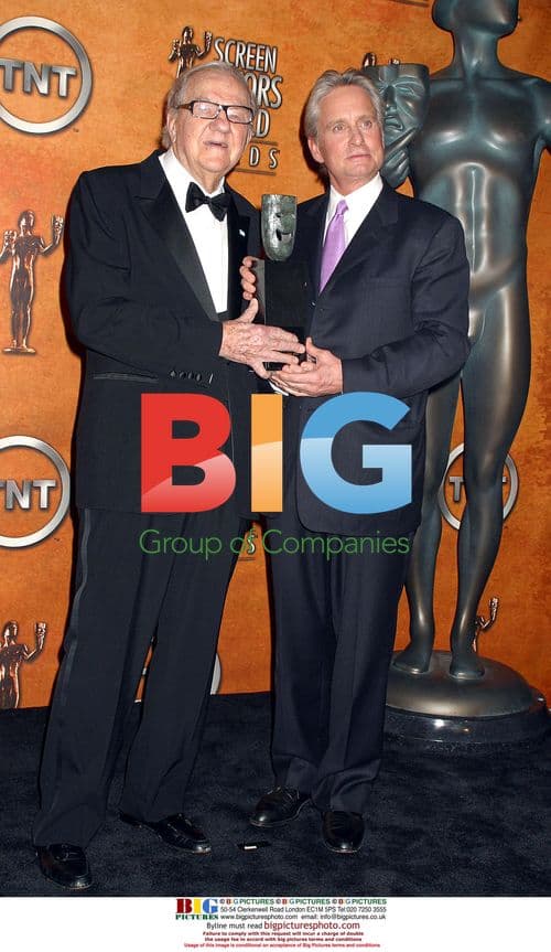 Karl Malden and Michael Douglas at SAG Awards