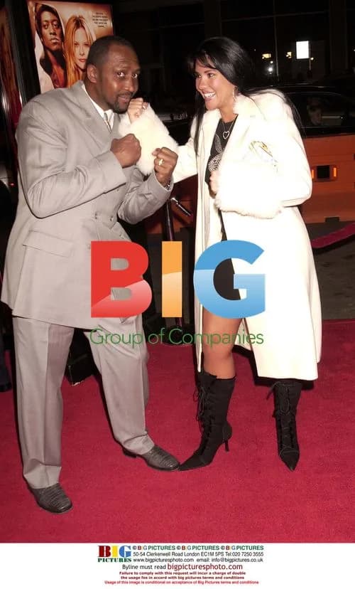 Hearns and St John at 'Against The Ropes' Premiere