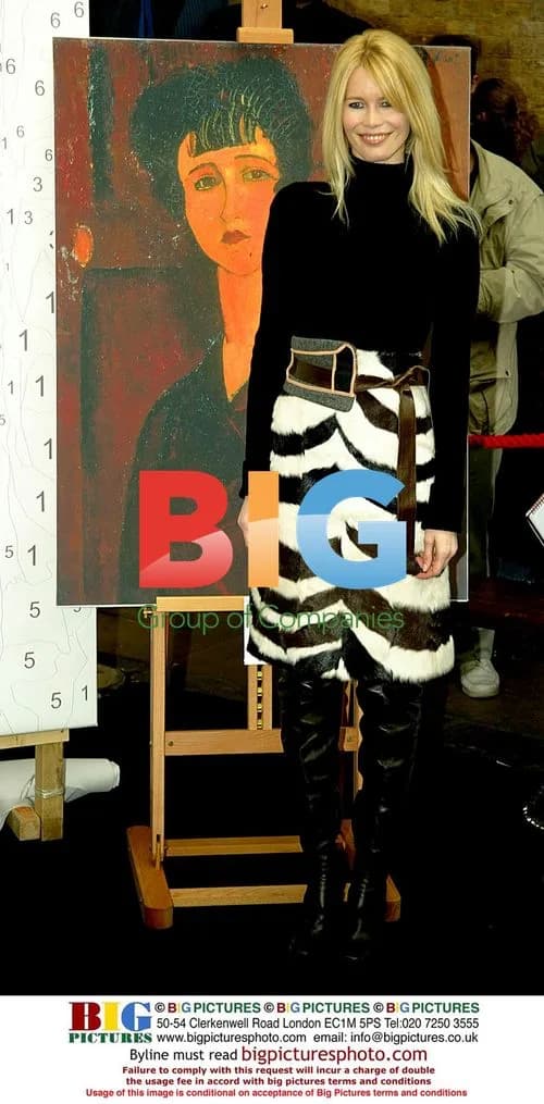 Claudia Schiffer launches 'Paint by Numbers' in London