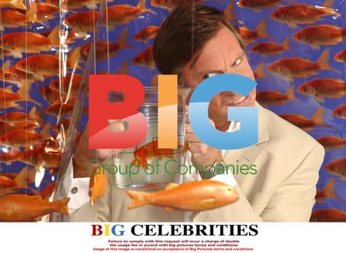 Lord Charles Brocket in Studio with Goldfish