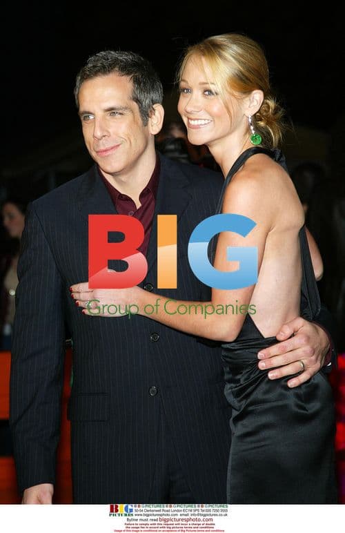 Ben Stiller and Christine Taylor at 'Starsky & Hutch' Premiere