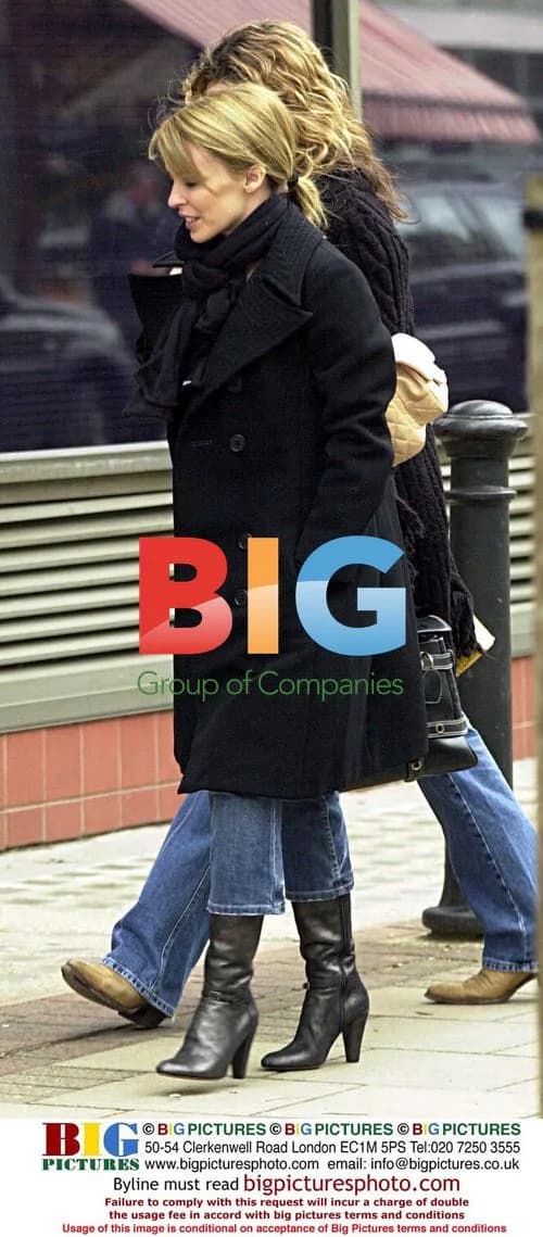 Kylie Minogue Braves Chilly London Weather