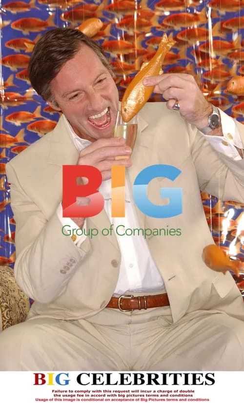 Lord Charles Brocket Posed with Goldfish