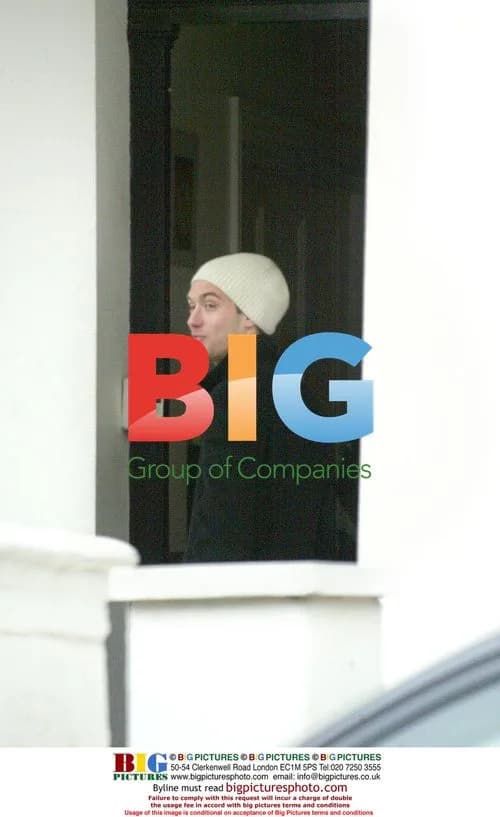 Jude Law Out in London