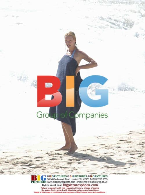 Uma Thurman on vacation in St Barts