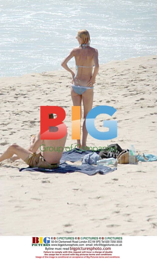 Uma Thurman and Andre Balzas in St Barts