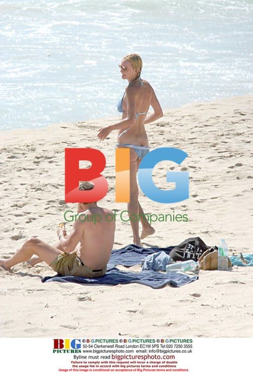 Uma Thurman on St Barts with Andre Balzas