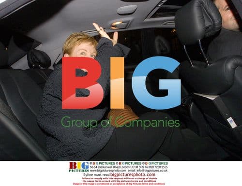 Anne Robinson Leaving Ivy Restaurant