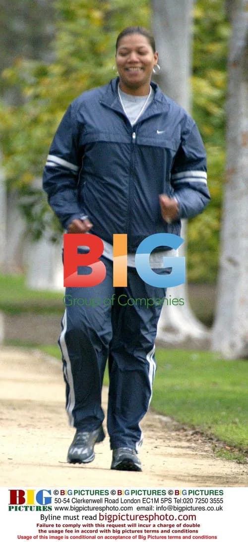 Queen Latifah Jogging in West Hollywood
