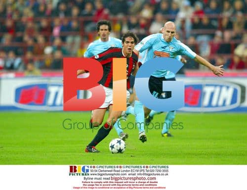 Kaka and Jaap Stam at Milan Match