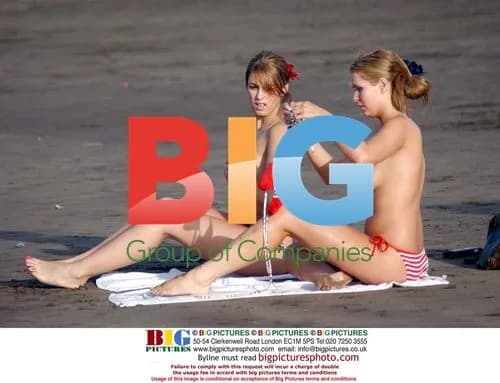 Tania Do Nascimento and Nicola Mclean on Beach