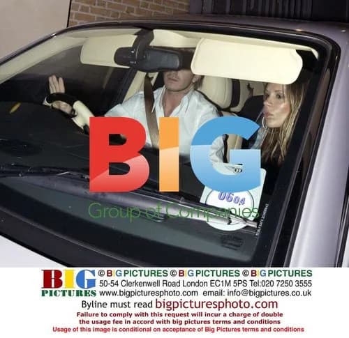 Beckham Couple Leaving Nobu Dinner