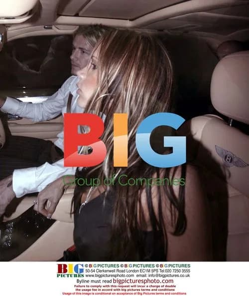 Beckhams Leave Nobu in Bentley