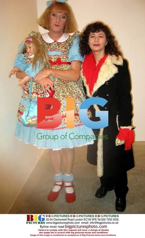 Grayson Perry at gallery opening